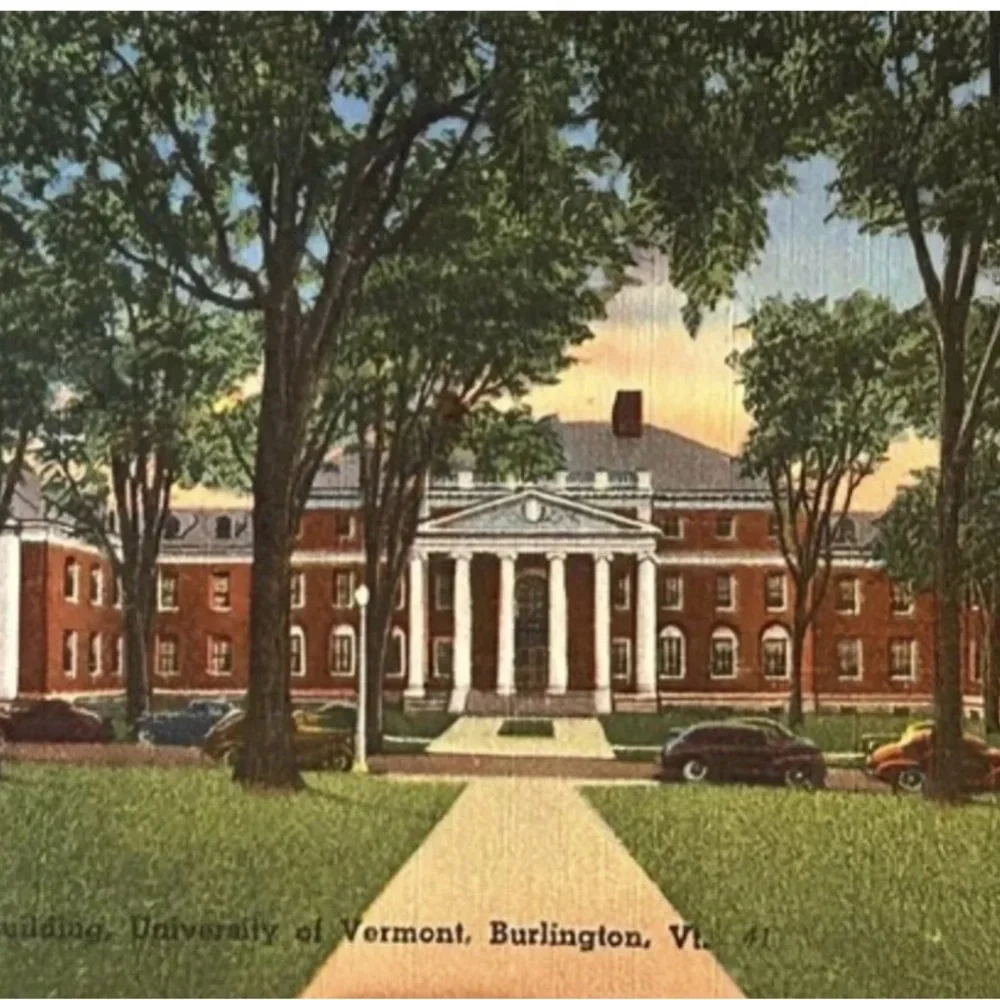 University of Vermont Waterman Building Vintage Postcard (1930-1945)